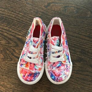 EUC Blowfish Malibu Hot Pink Milkyway Tie Dye Toddler Sneakers 10